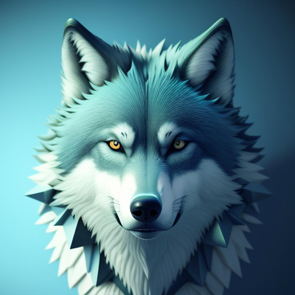 Discover the stunning wolf lime blue design, brought to life by the talented @ai_generated, that captures the essence and beauty of this majestic animal.
