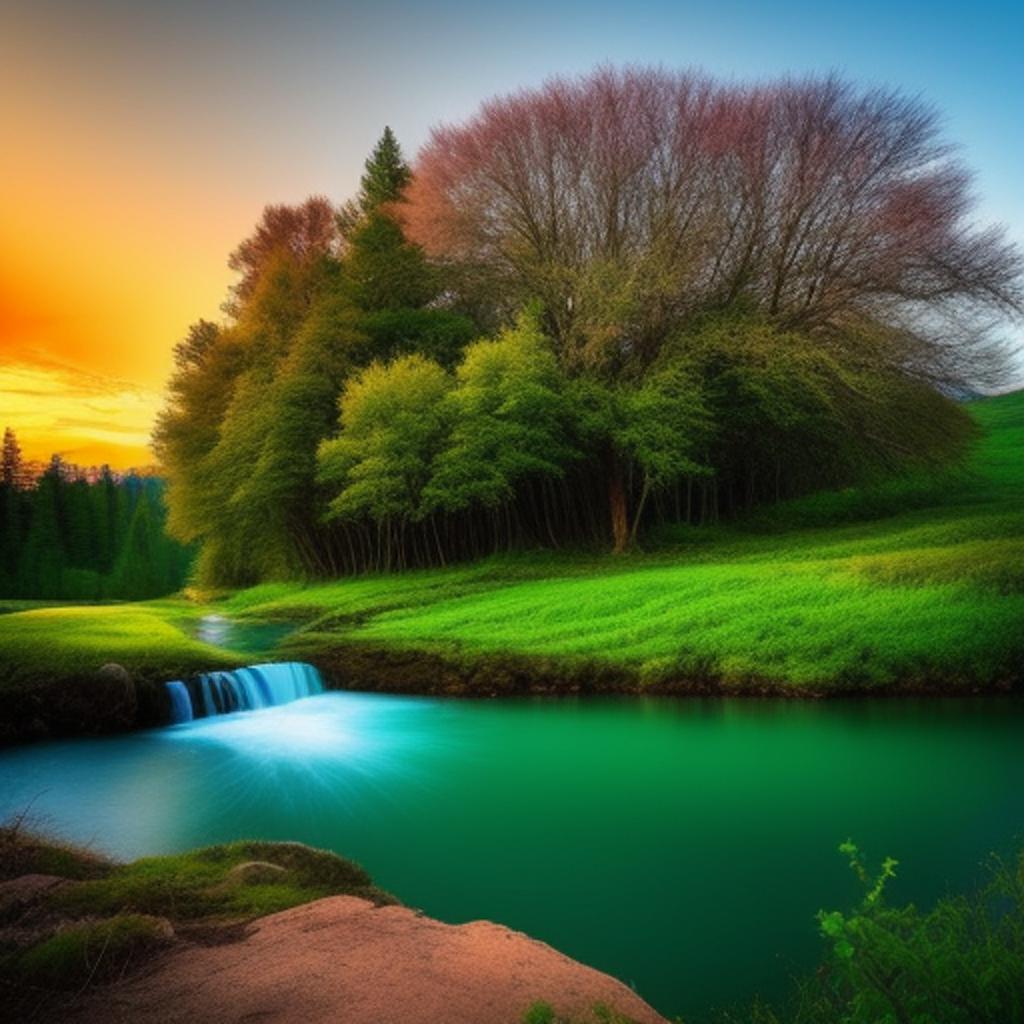 "discover the beauty of nature with ai-generated art - la naturaleza es algo"