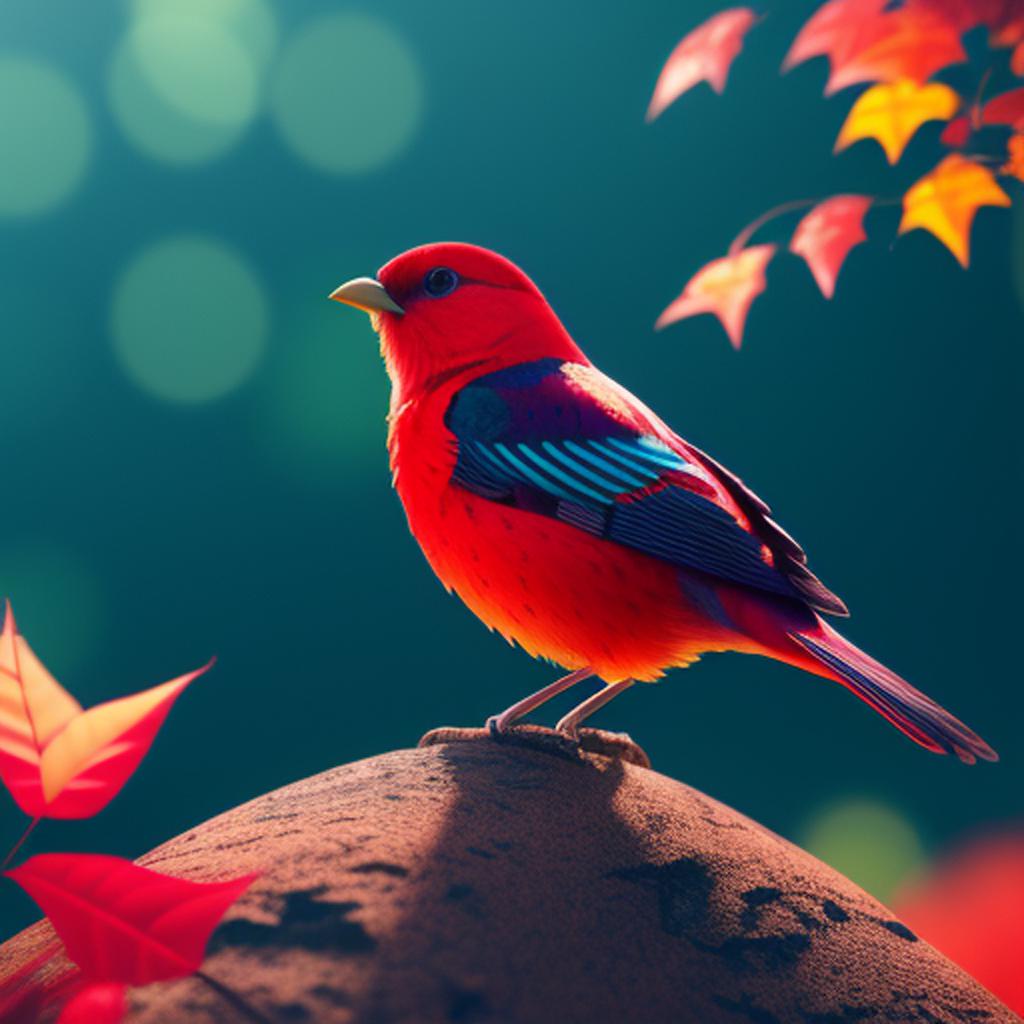 Discover the stunning beauty of a unique avian creature created by ai technology, thanks to @ai_generated.