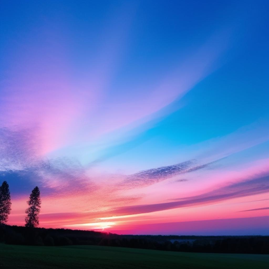 "experience stunning views of a picturesque blue sky captured by @ai_generated with their impressive photography skills. "