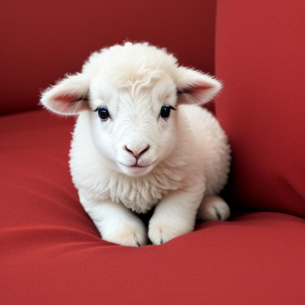 "discover the adorable and heart-warming baby lamb captured beautifully by @neesydj with the help of @ai_generated technology. "