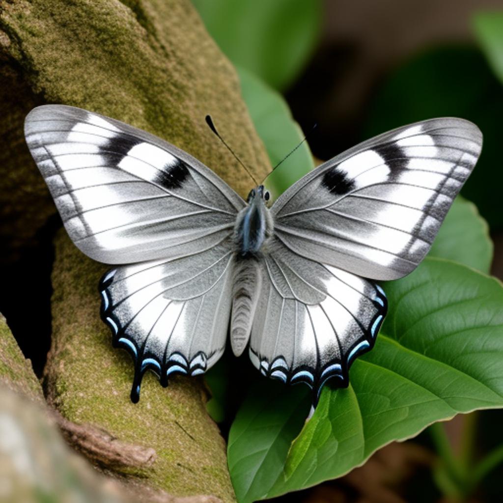Discover the mesmerizing beauty of the sbarkil gray butterfly through stunning artwork created by @ai_generated. Immerse yourself in the intricate details