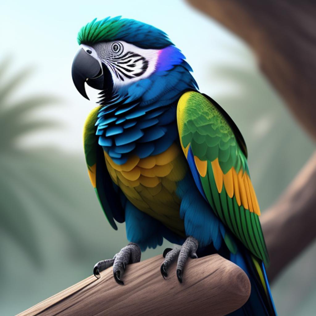"discover the colorful world of parrots captured through the lens of @i2encylp and brought to life with the help of ai technology in the