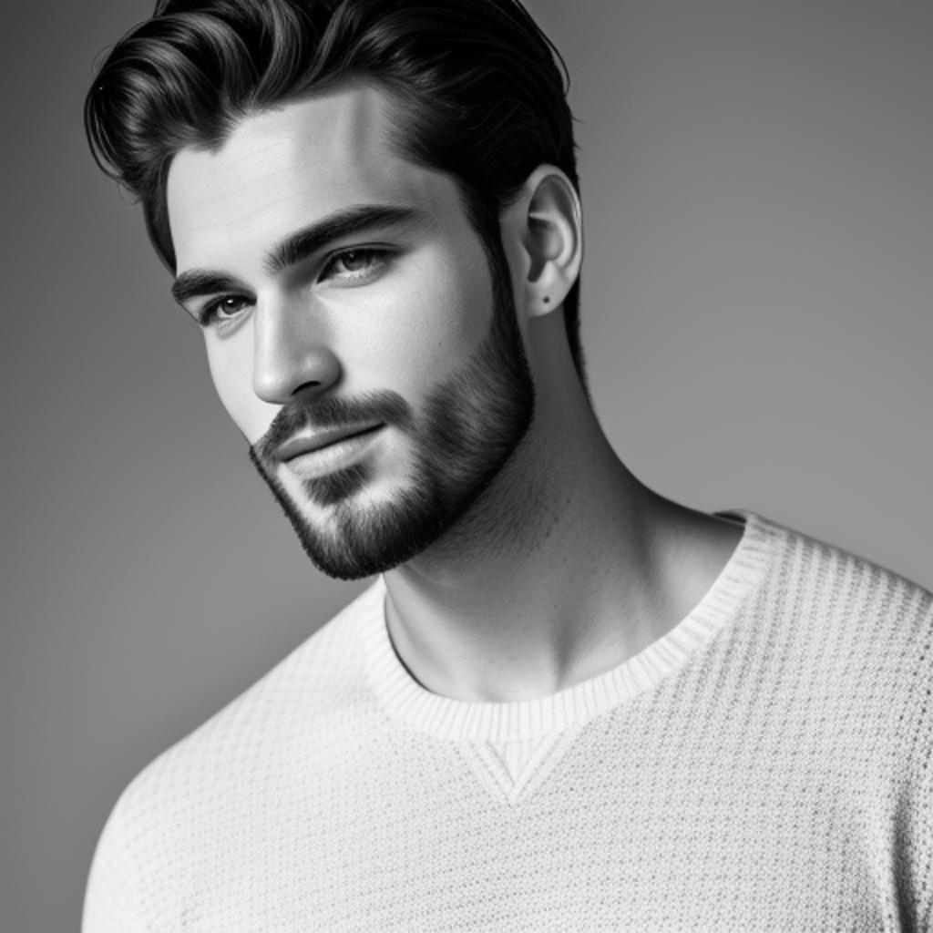 "discover the stunning portrait of a handsome man created by the talented artist @yeasinahamedyeasi8, assisted by the latest ai-generated technology