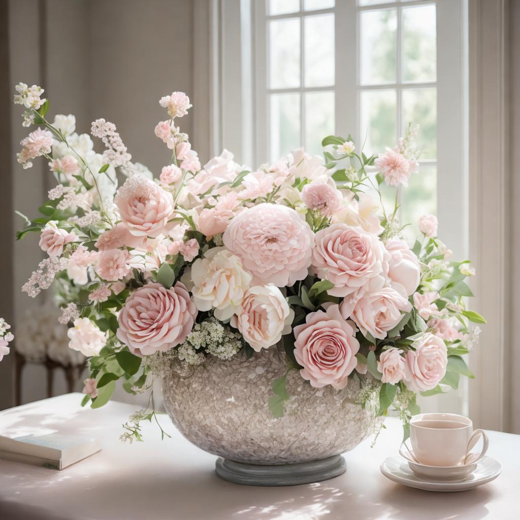 Looking for a stunning flower arrangement with delicate petals? Check out the breathtaking creations by @ai_generated! Their artistry is sure to impress and add visual