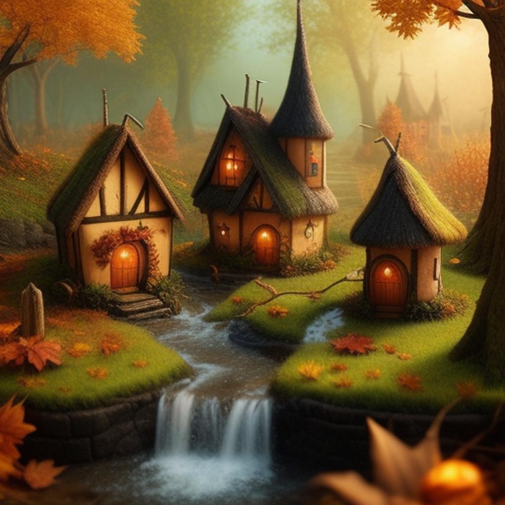 "discover the enchanting world of a magical fairy village, crafted with precision by the extraordinary technology of @ai_generated. "