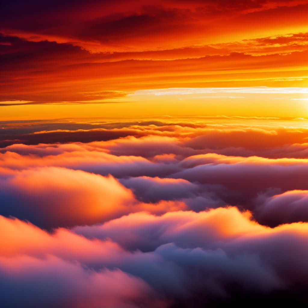 Experience the stunning beauty of the golden hour captured by @ai_generated, where nature's warm embrace meets the glistening rays of the sun.