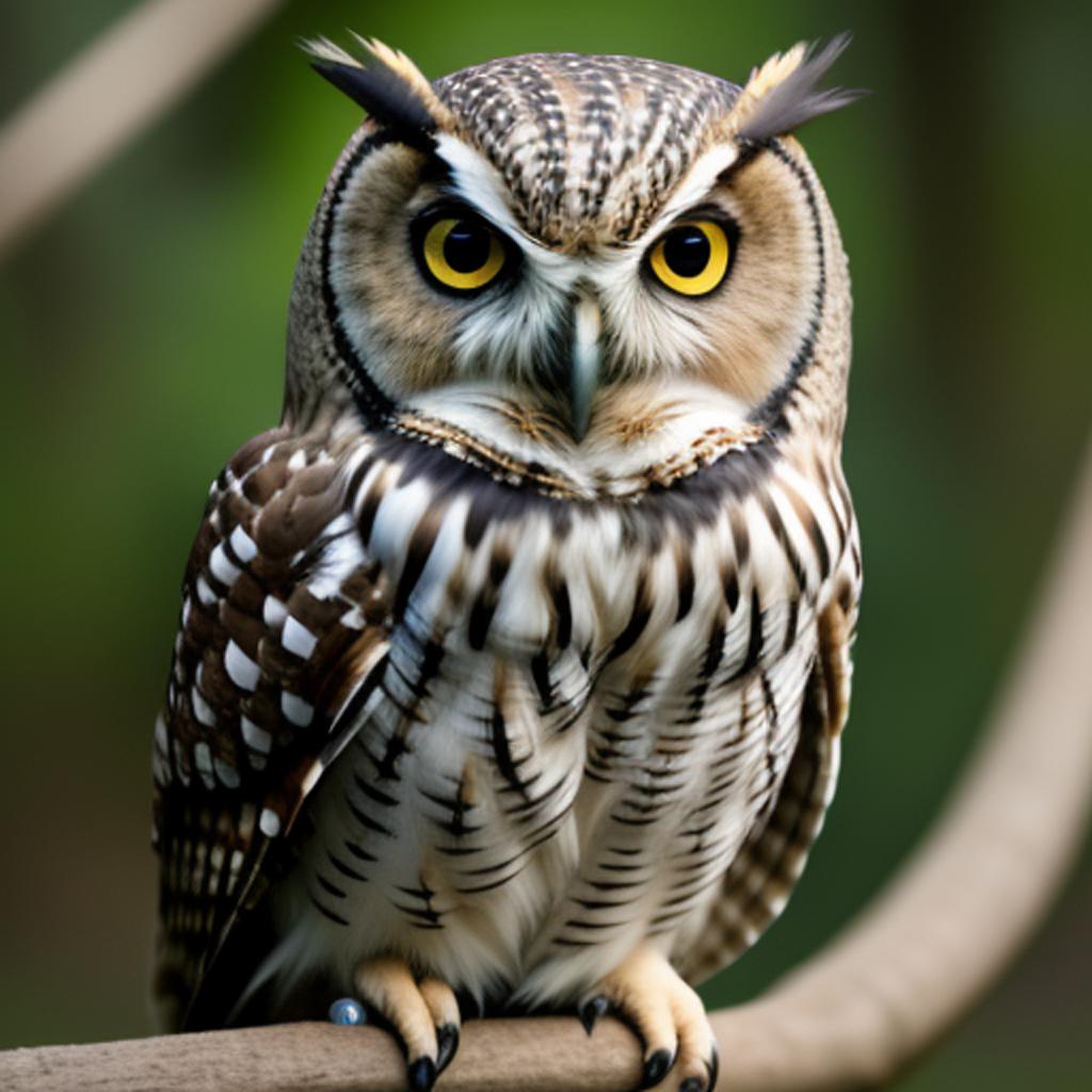 "discover the captivating artwork of @ai_generated featuring a unique blend of an owl and modern design in their latest piece titled 'un gufo mixato