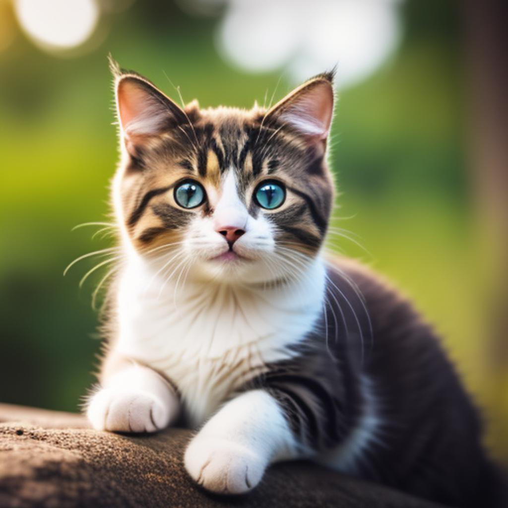 Discover an adorable cat picture with intricate details, crisp edges, and lifelike appearance that will amaze you, all thanks to the advanced ai technology