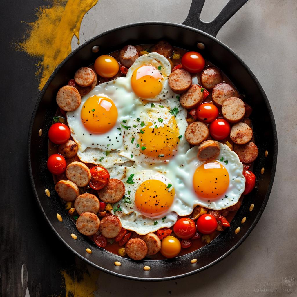 "rise and shine with the ultimate breakfast delight - a perfectly fried egg crafted by the innovative technology of @ai_generated. "
