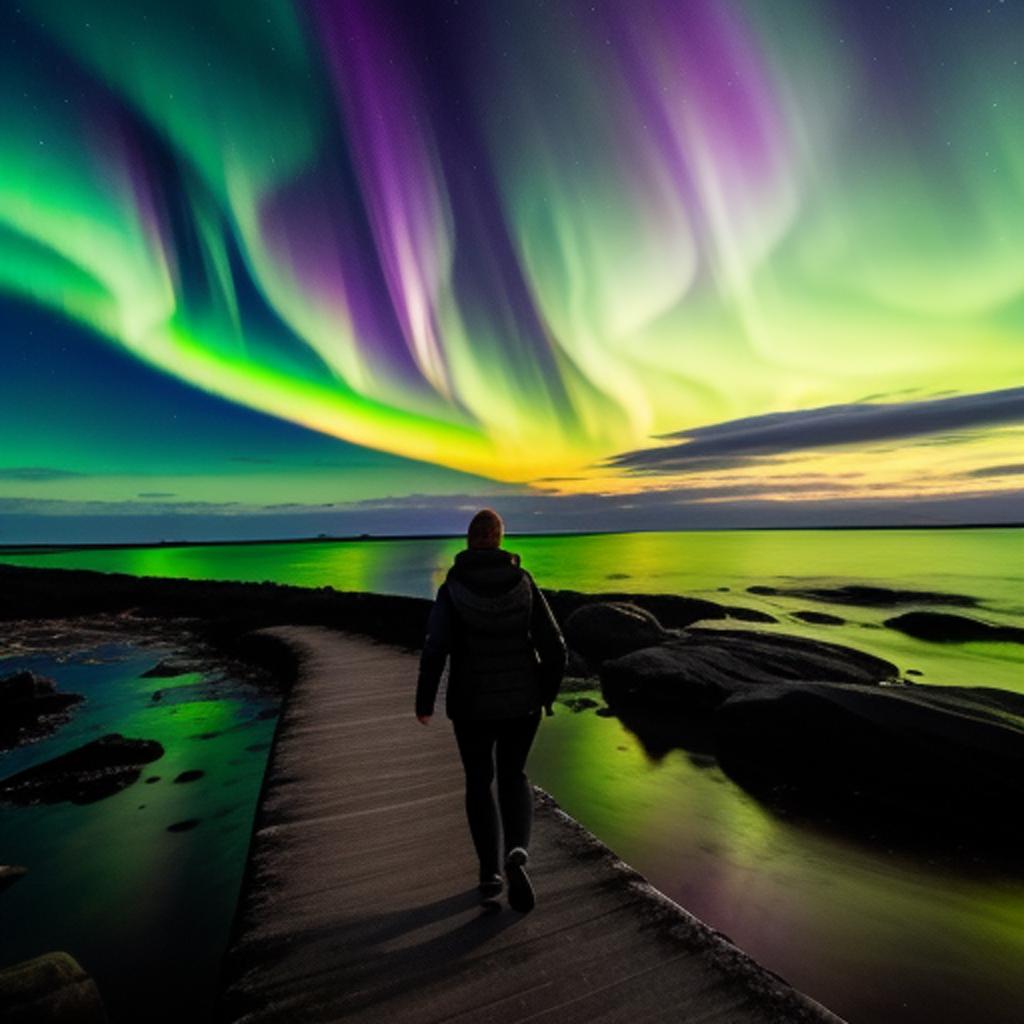 Enjoy a peaceful stroll by the sea with ai-generated visuals that immerse you in the beauty of nature.