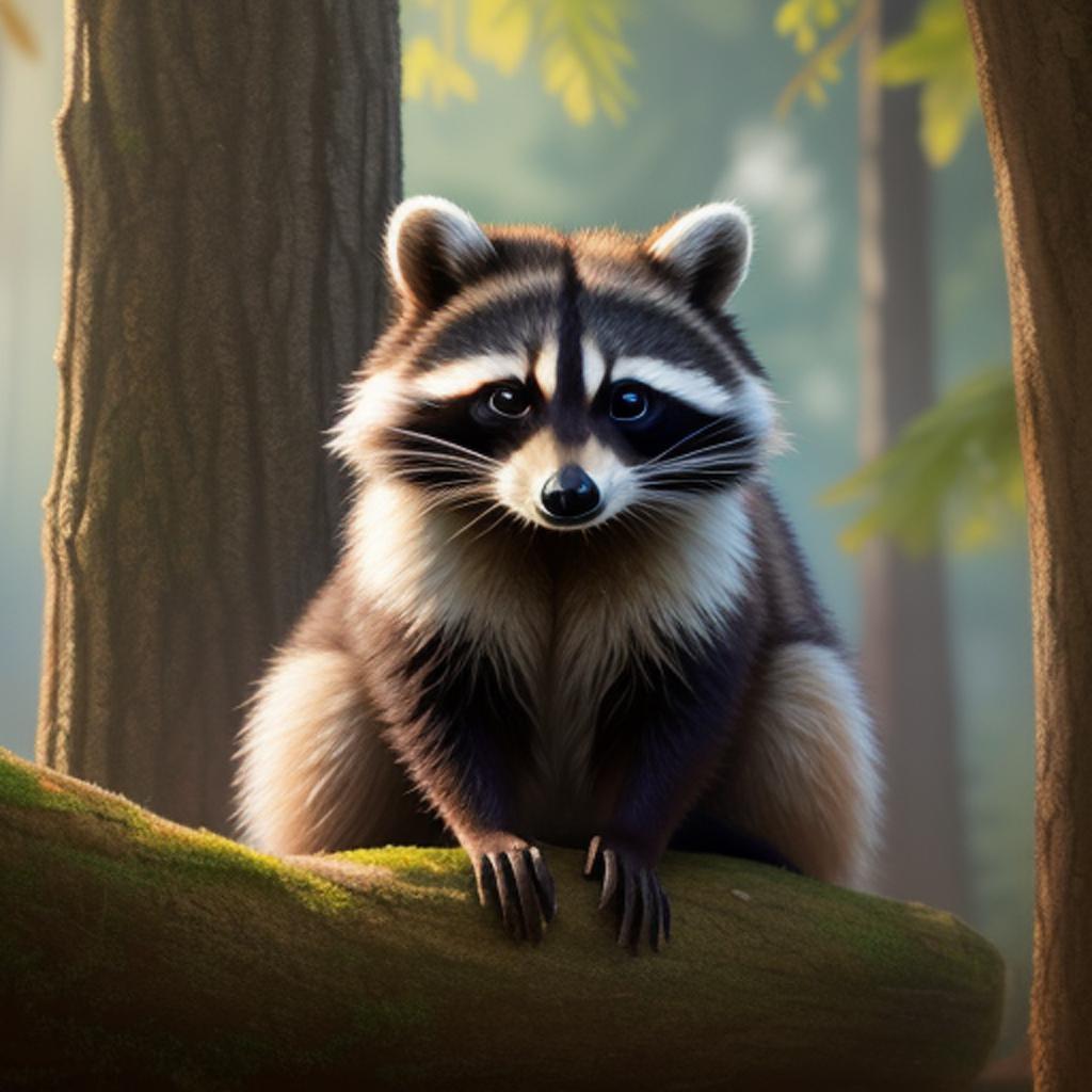 If you're in search of a delightful vacation snapshot, look no further than "common raccoon in vacation" photo by @ai_generated. This