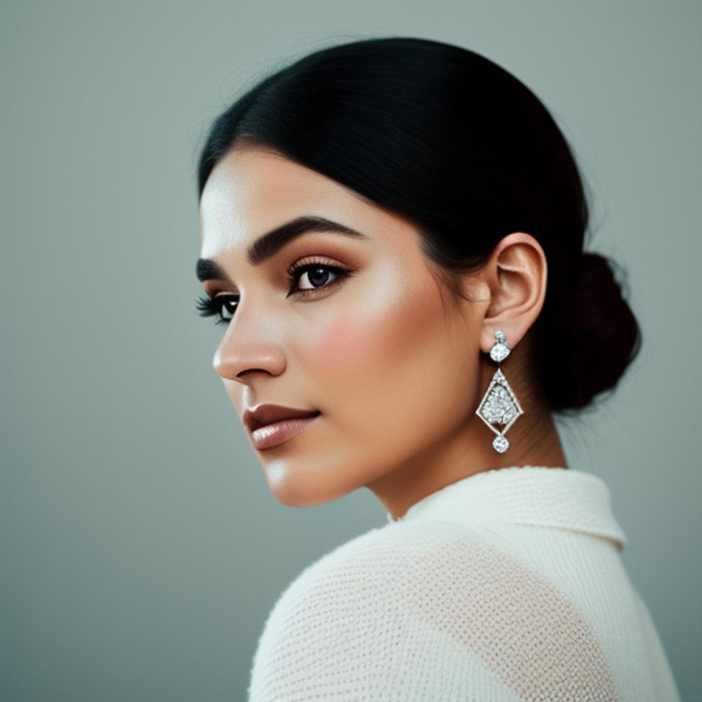 Complete your look with stunning diamond jewelry created by @ai_generated, exclusively designed for stylish women who appreciate the beauty and elegance of high-quality accessories.