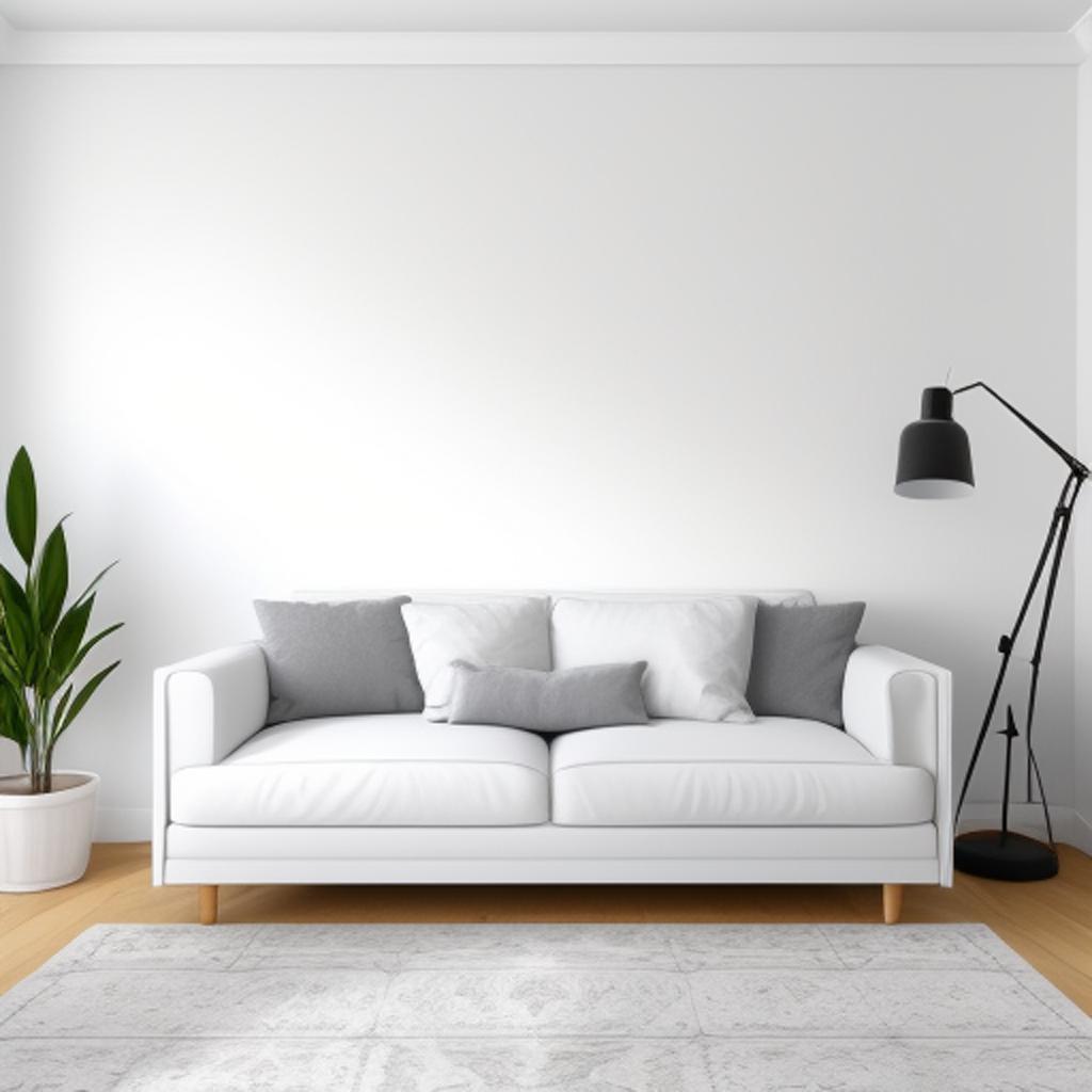 "enhance your home decor with a stunning white background wall, artfully designed by @ai_generated. "