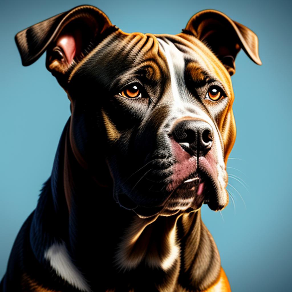 Looking for a heartwarming bond between a pitbull dog and his human? Check out the mesmerizing artwork by @ai_generated that captures the special