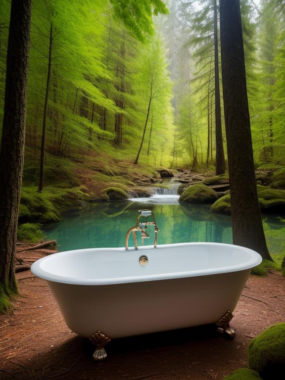 Looking for a unique and innovative bathtub? Check out @ai_generated's latest creation - a one-of-a-kind bathtub that will transform your bathroom into a