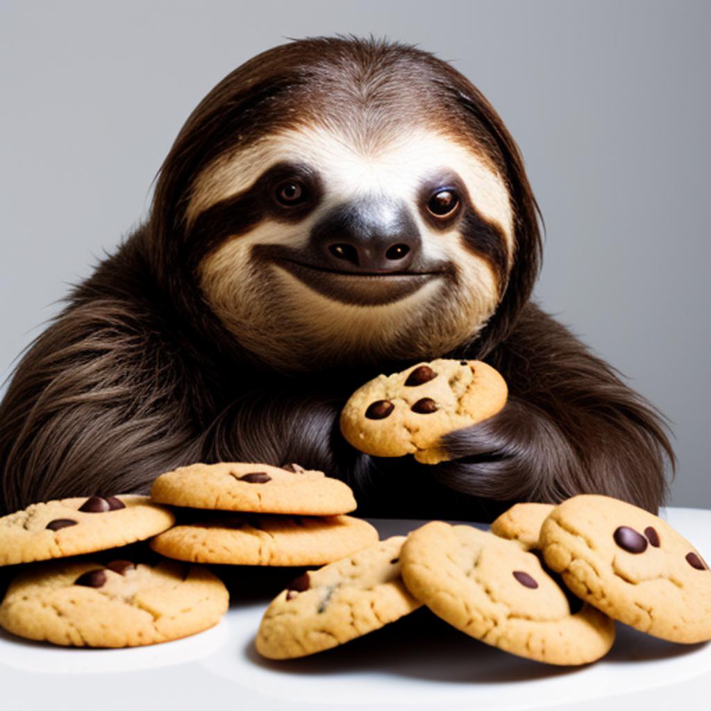 Discover the adorable world of sloths as you witness the heart-melting sight of a faultier eating kekse in this captivating piece by @