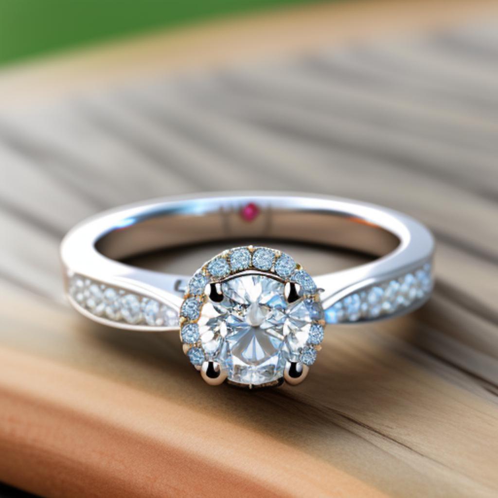 Looking for a unique engagement ring? @ai_generated offers a stunning selection of custom-designed engagement rings, including the beautiful خاتم خطوب