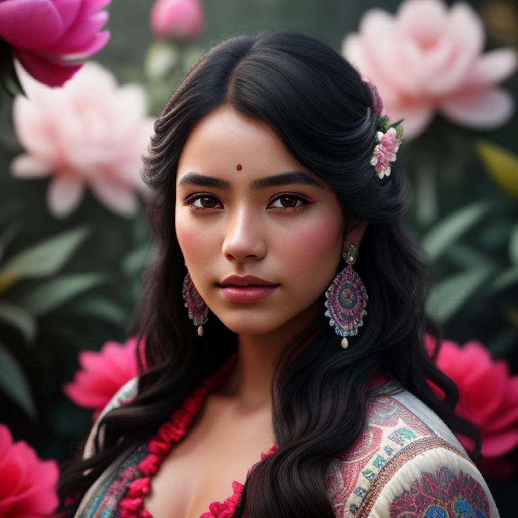 "discover the stunning beauty of a mixed ethnicity woman captured in the mesmerizing photography by @ai_generated. "