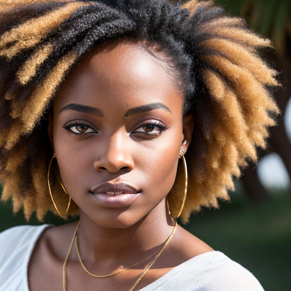 African american woman with by @ai_generated