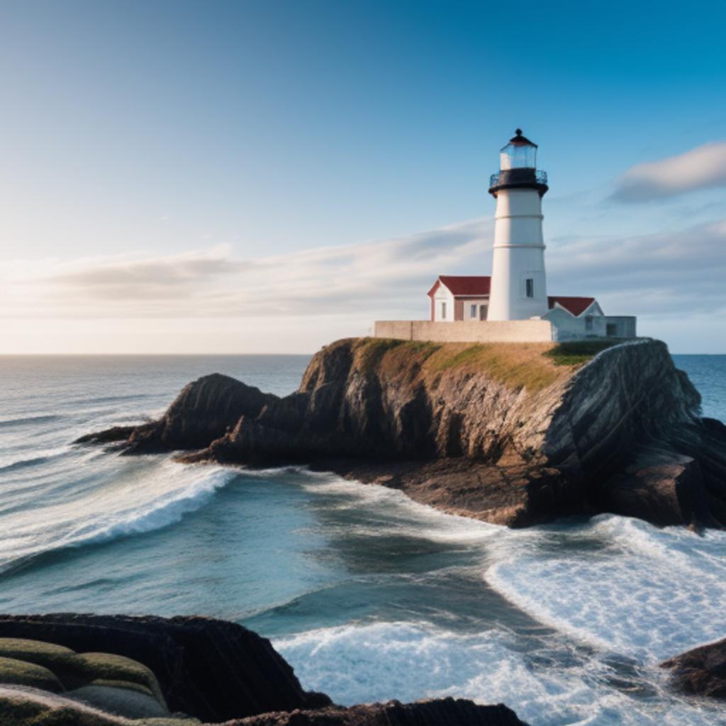 Discover the haunting beauty of an old, abandoned lighthouse captured in stunning detail by @ai_generated. Explore its mysterious past and marvel at its eerie allure