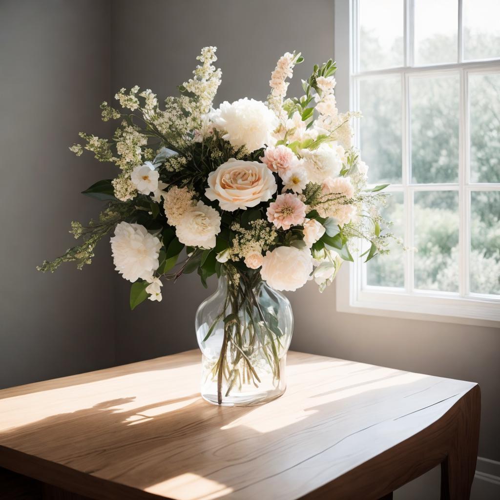 "gorgeous flower arrangement, elegant by @ai_generated