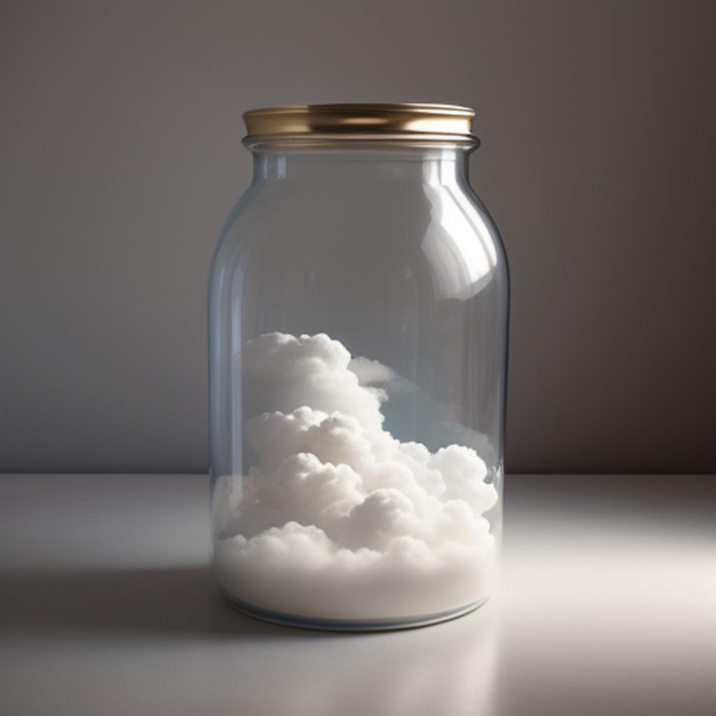 Discover the magic of cloud computing with "cloud in a jar" created by @ai_generated. This innovative technology brings the power of the cloud right to