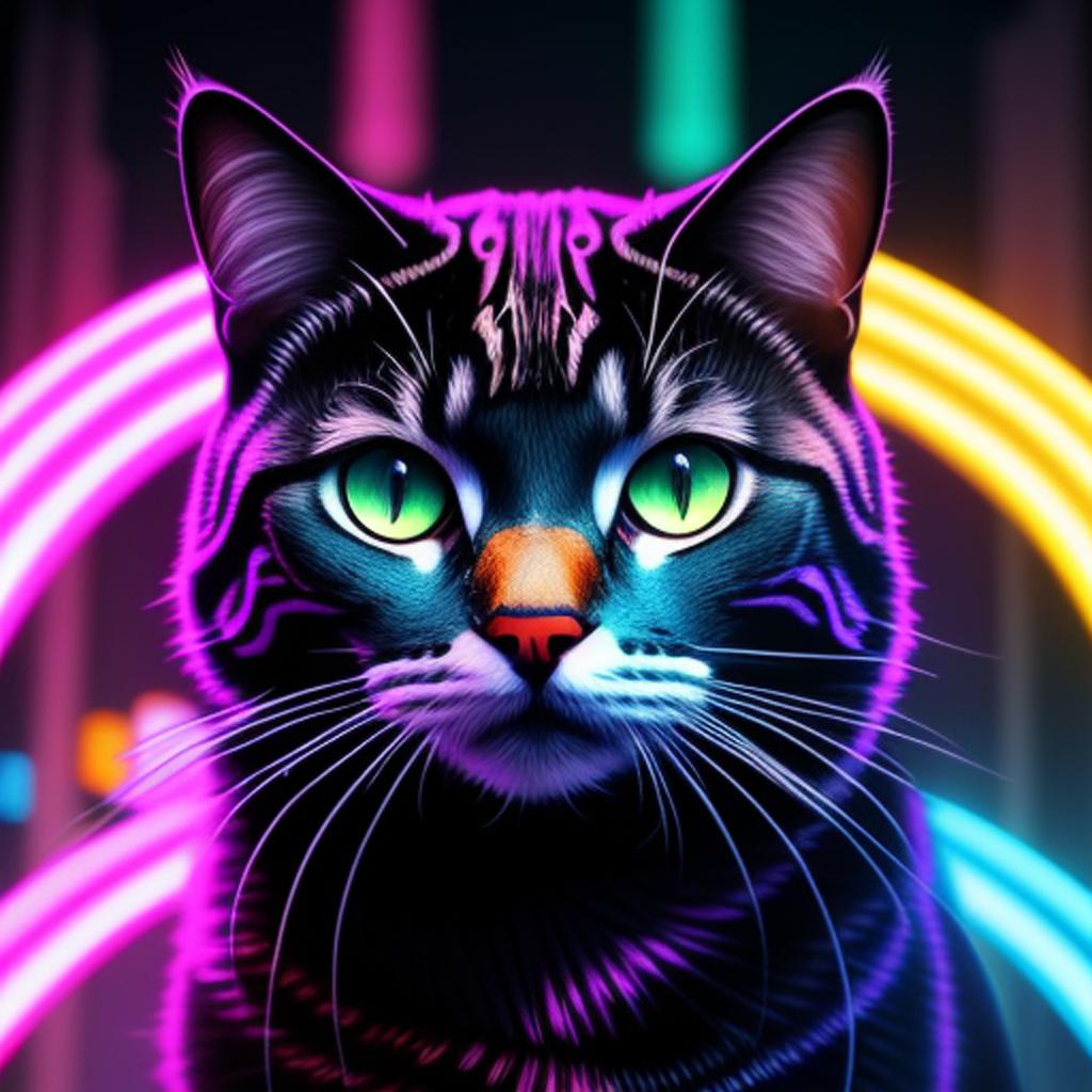 "experience a colorful meltdown with arcoiris neon artwork created by @ai_generated - a mesmerizing visual treat! "