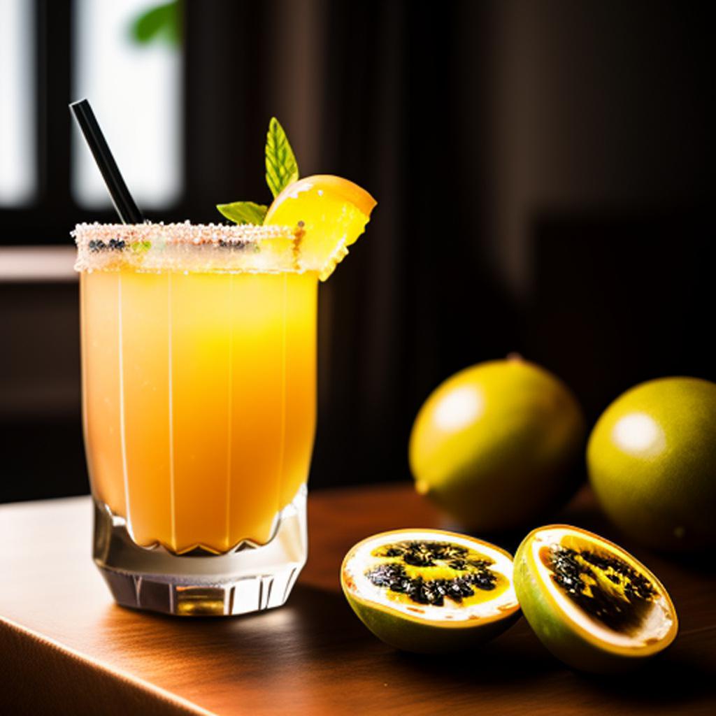 If you're looking for a refreshing and unique drink that packs a tropical punch, look no further than the passionfruit cocktail at by @ai_generated.