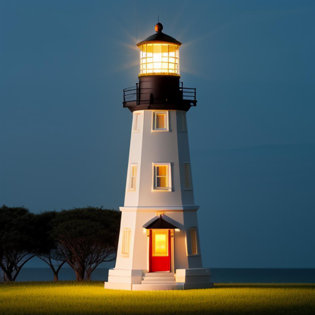 "a light house brightens" is a captivating depiction of radiant illumination created by artificial intelligence. Discover how this stunning artwork captures the playful interplay of light