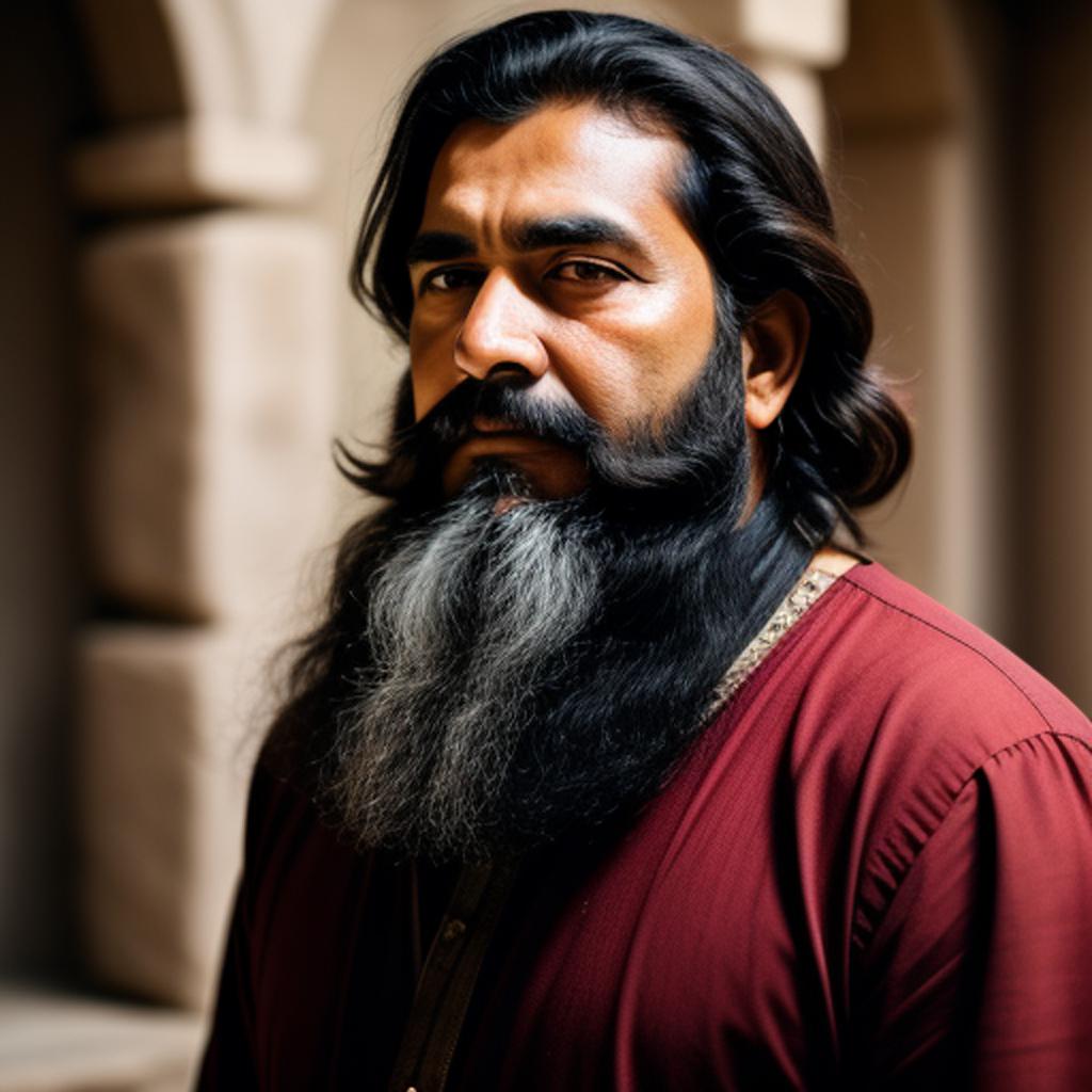 "discover the fascinating story of an ancient man through the eyes of ai-generated content. " - a sentence that emphasizes curiosity and the use of innovative technology to