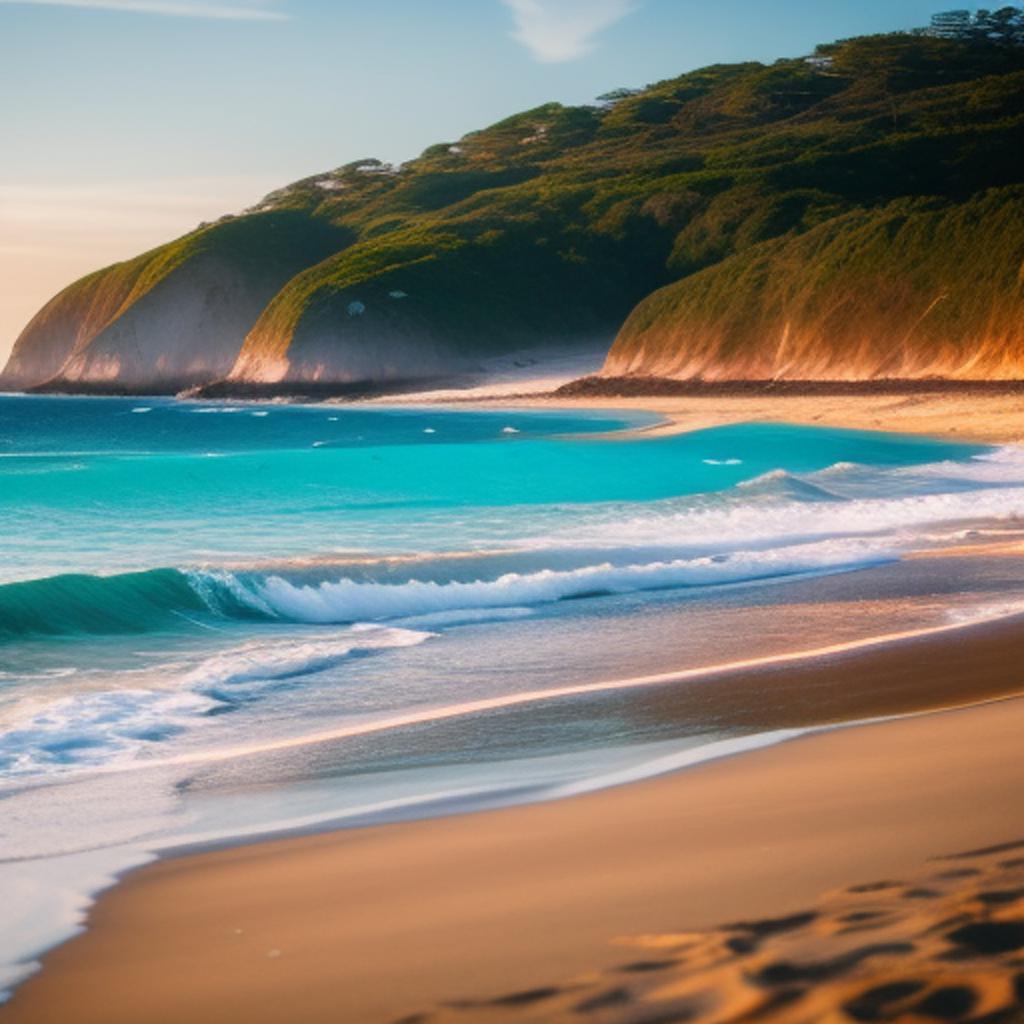 Experience the breathtaking beauty of the beach captured by @saadhaaibraahim and enhanced by @ai_generated technology. Discover the perfect shoreline