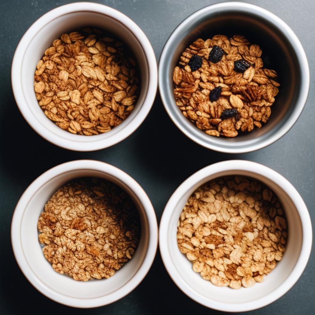 "@ai_generated" presents mouth-watering images of their delicious granola concoction - a feast for both the eyes and the taste buds!