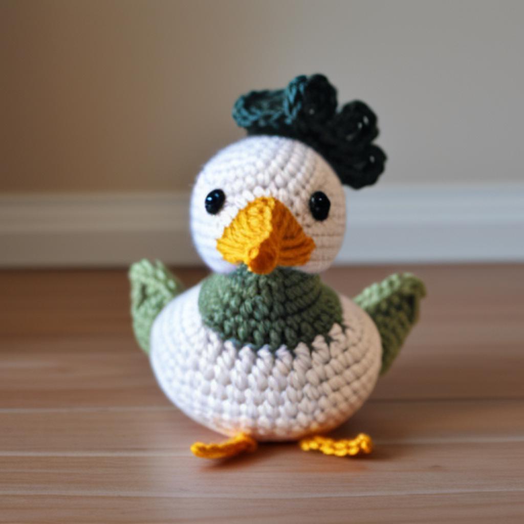 Looking for a unique addition to your crocheted animal collection? Check out the adorable small crochet bird duck created by @ai_generated! Perfect for craft