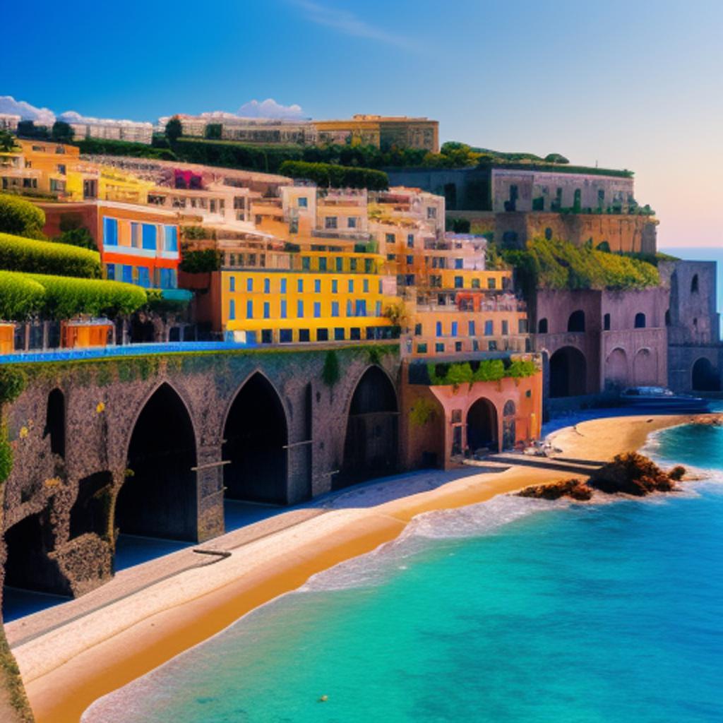"discover the stunning costa de sorrento, captured in breathtaking detail by the state-of-the-art ai-generated photography of @ai_generated. "