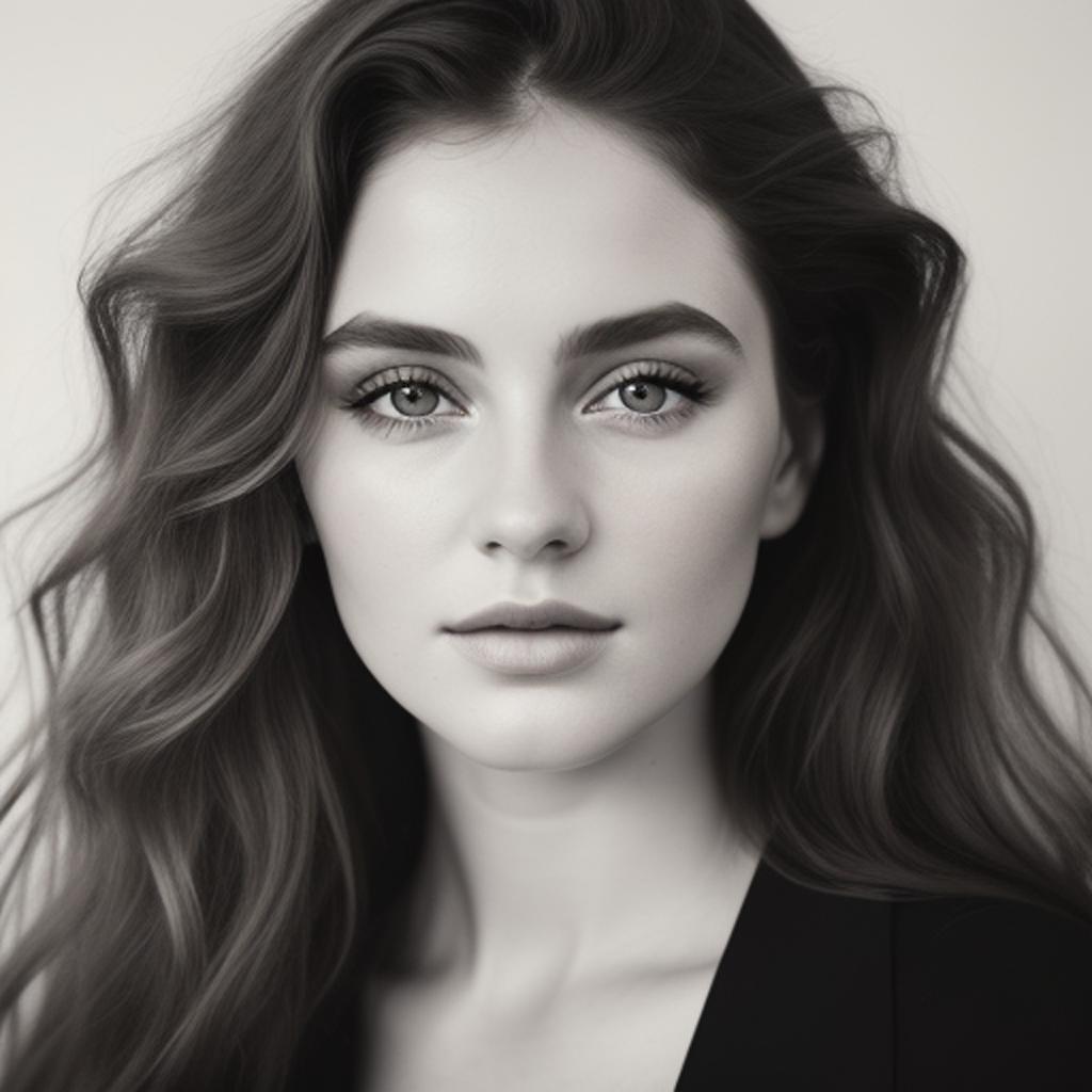 Discover the true beauty of minimalism with @ai_generated's stunning real portrait, crafted to capture the essence of their subject in its purest and most