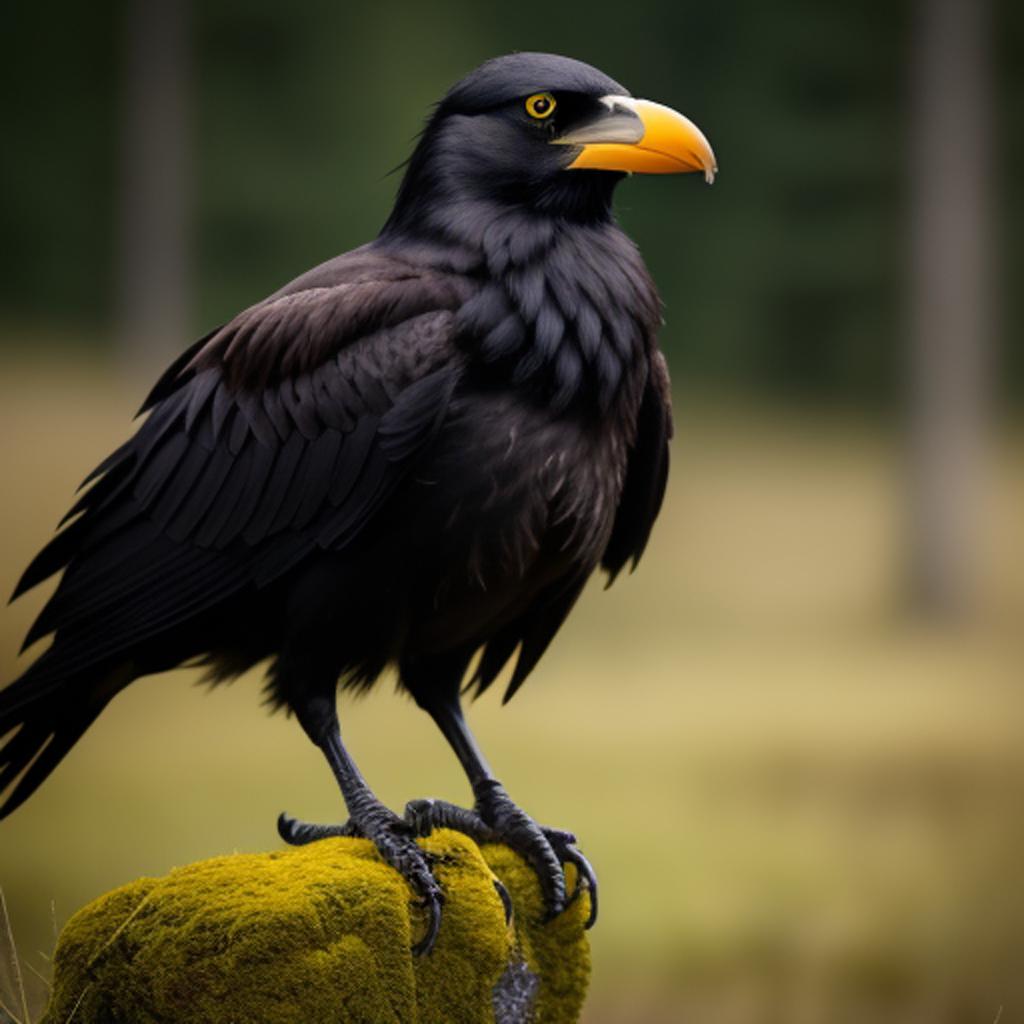 Viking crow nature photography, by @ai_generated