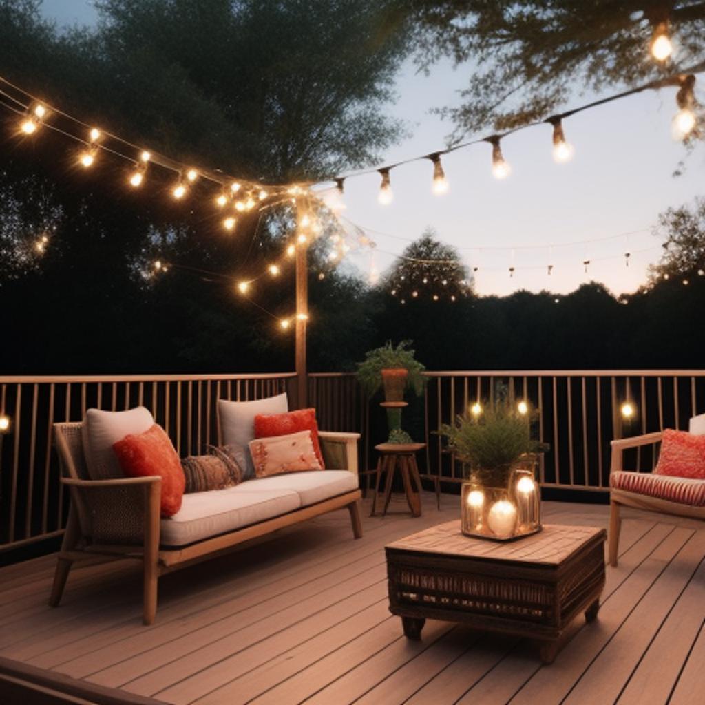 Transform your space into a cozy and inviting ambiance with beautiful background string lights, now easily accessible thanks to ai-generated designs.