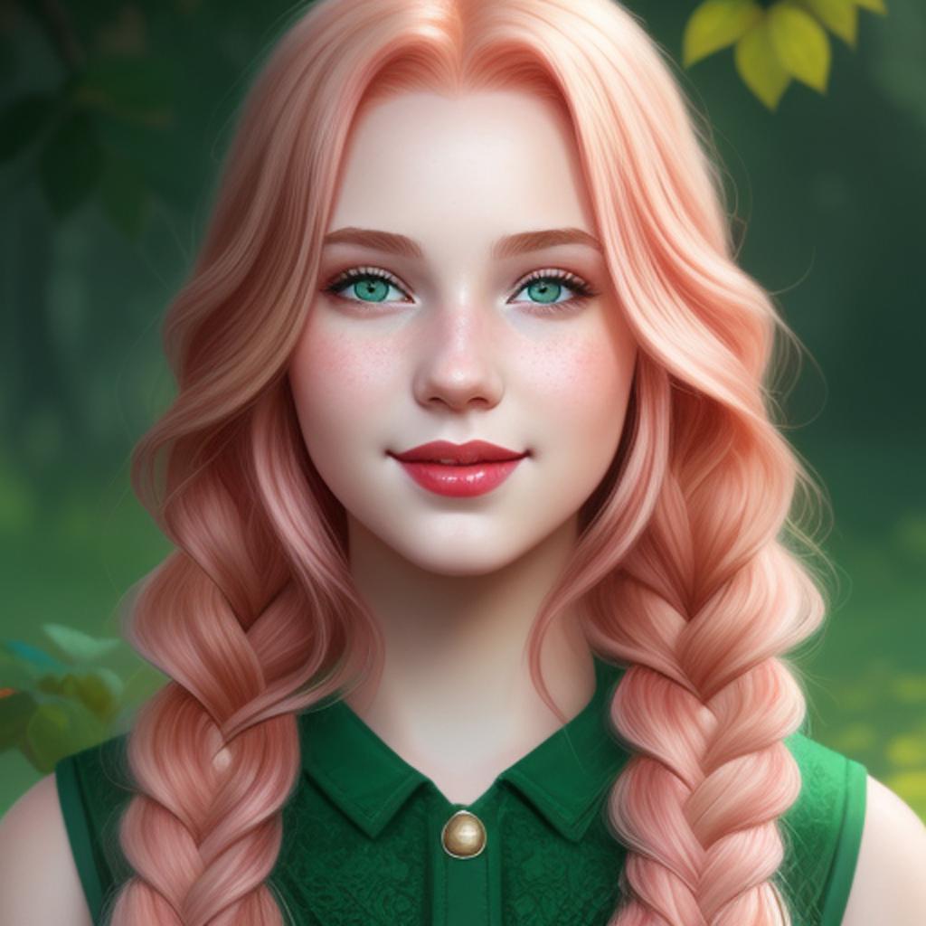"discover the bold and beautiful look of a teen with waist-length hair, as captured in the cutting-edge @ai_generated imagery. "