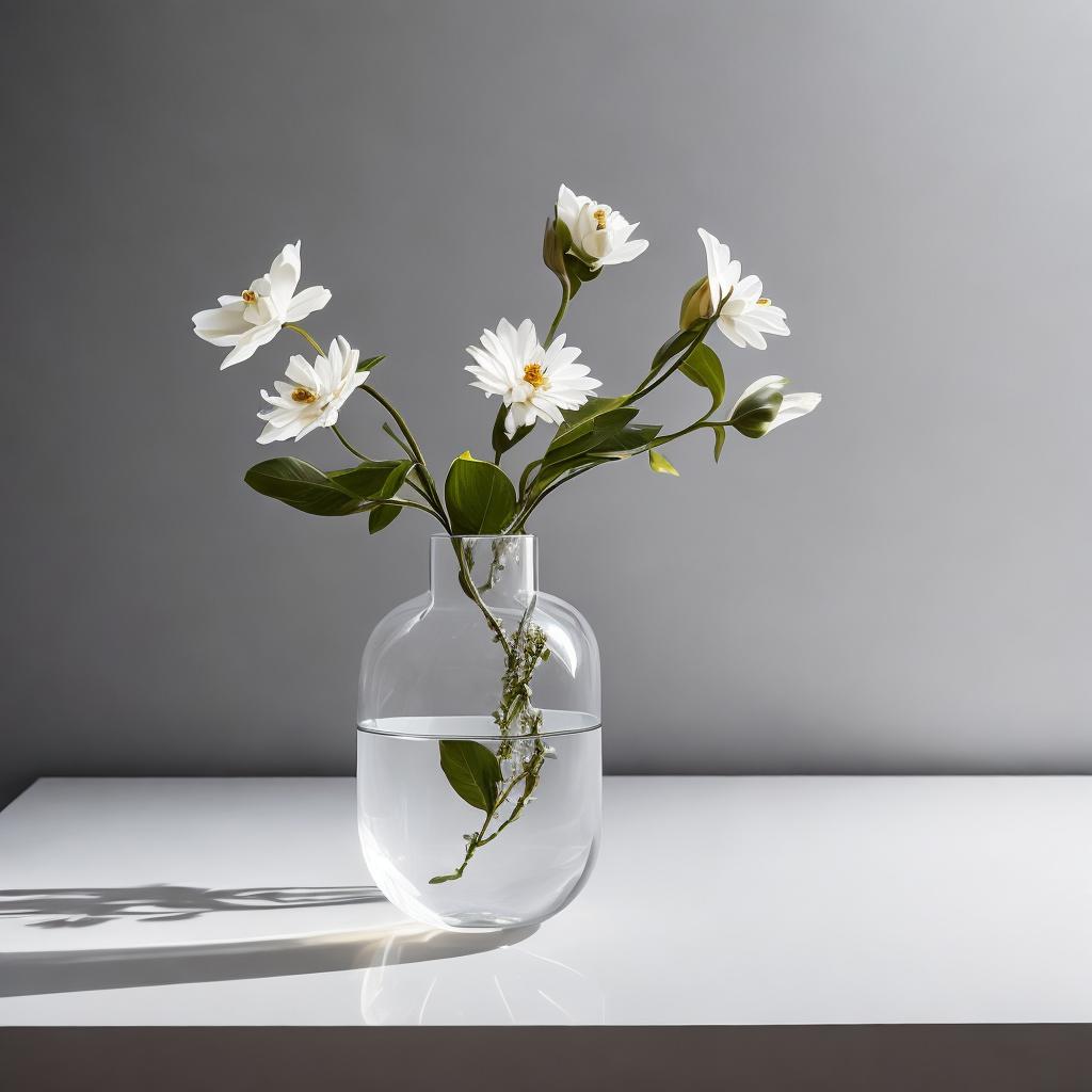Minimalist flower vase, elegant by @ai_generated