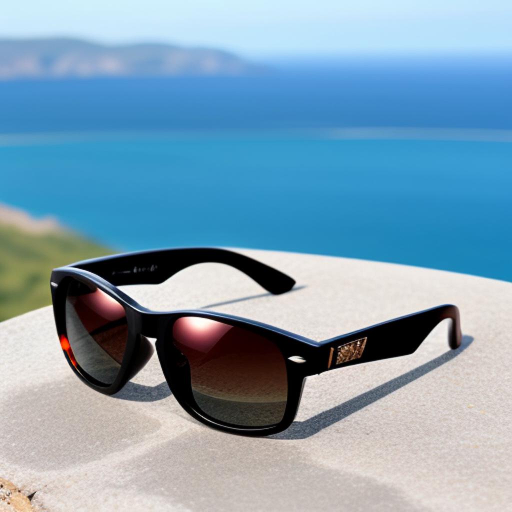 Looking for stylish and trendy black sunglasses for men? Check out "kacamata hitam untuk laki" designed by @ai_generated. Discover the