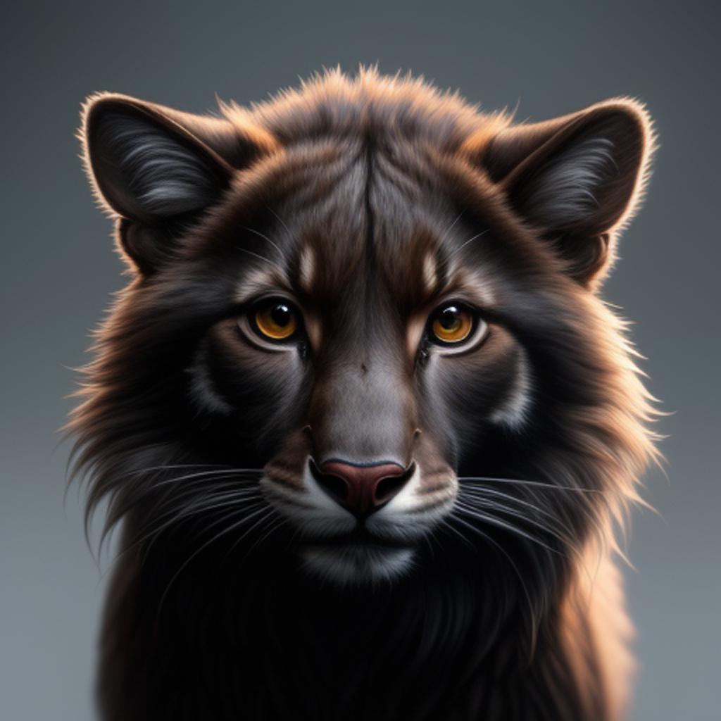Animal digital painting, highly by @ai_generated
