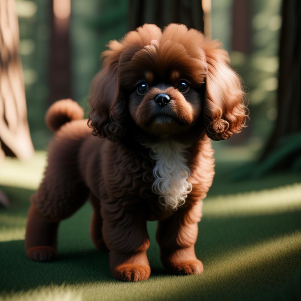 Looking for an adorable new furry friend? Check out this stunning tan brown curly pekingese created by ai technology on instagram account @ai_generated!