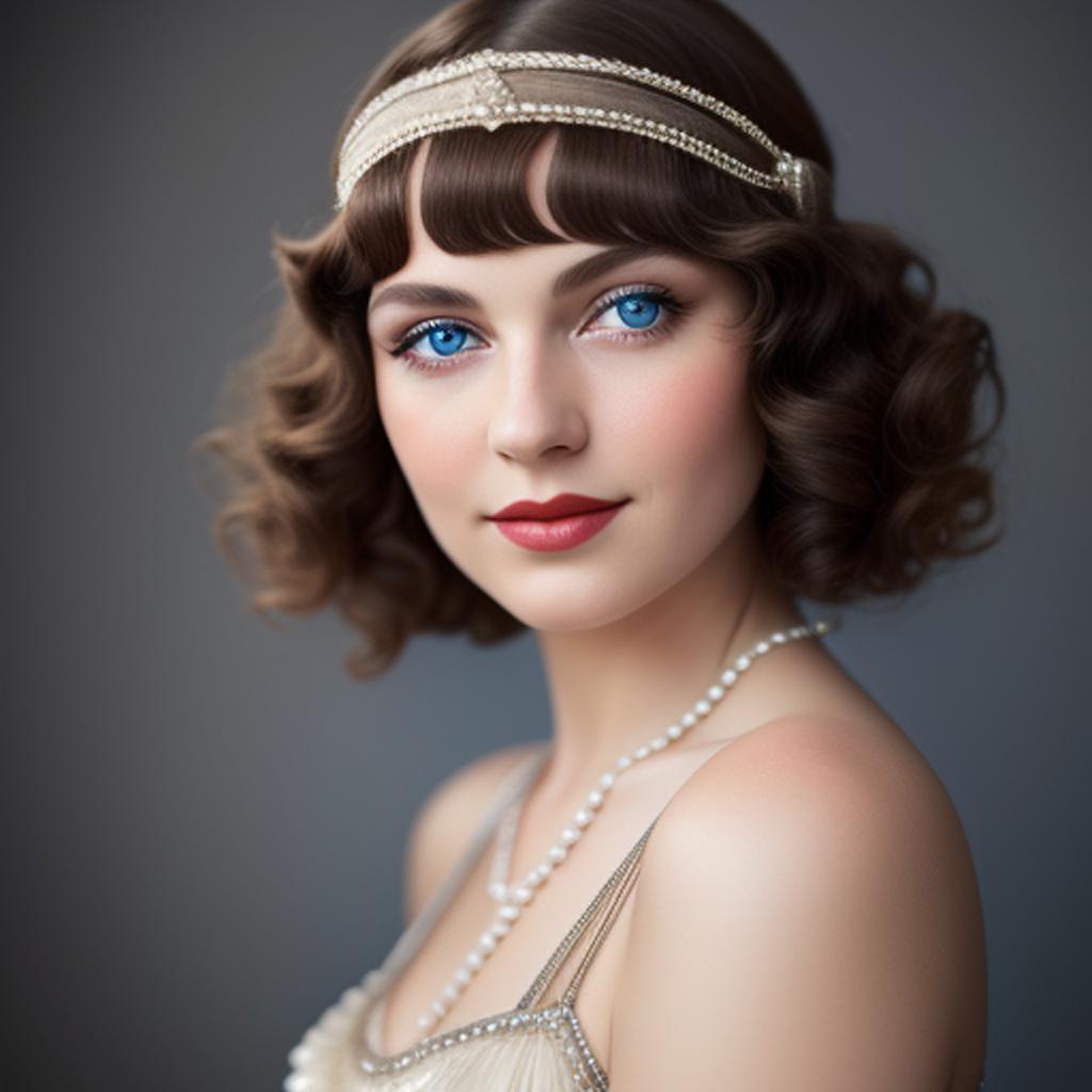1920's french flapper girl by @ai_generated