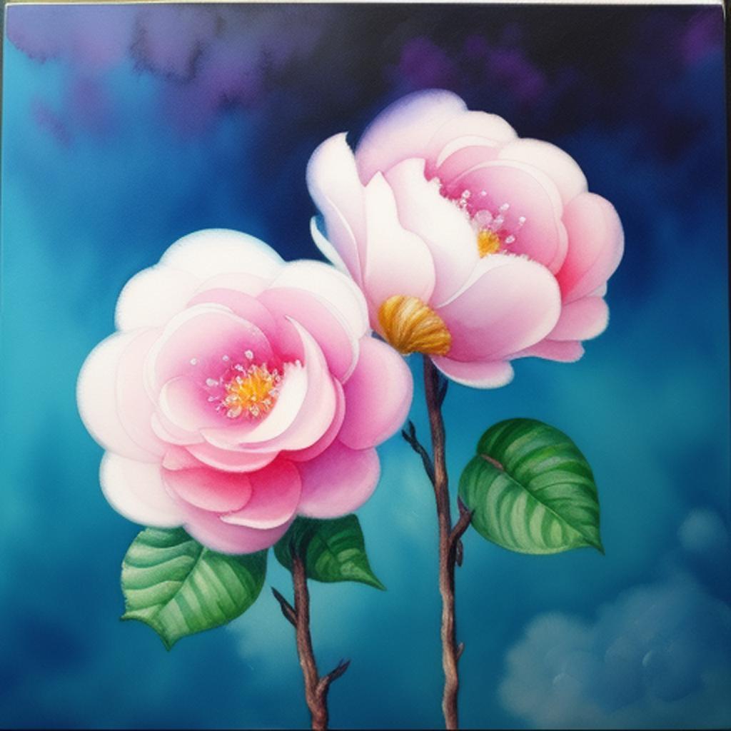 Cotton candy flowers on by @ai_generated