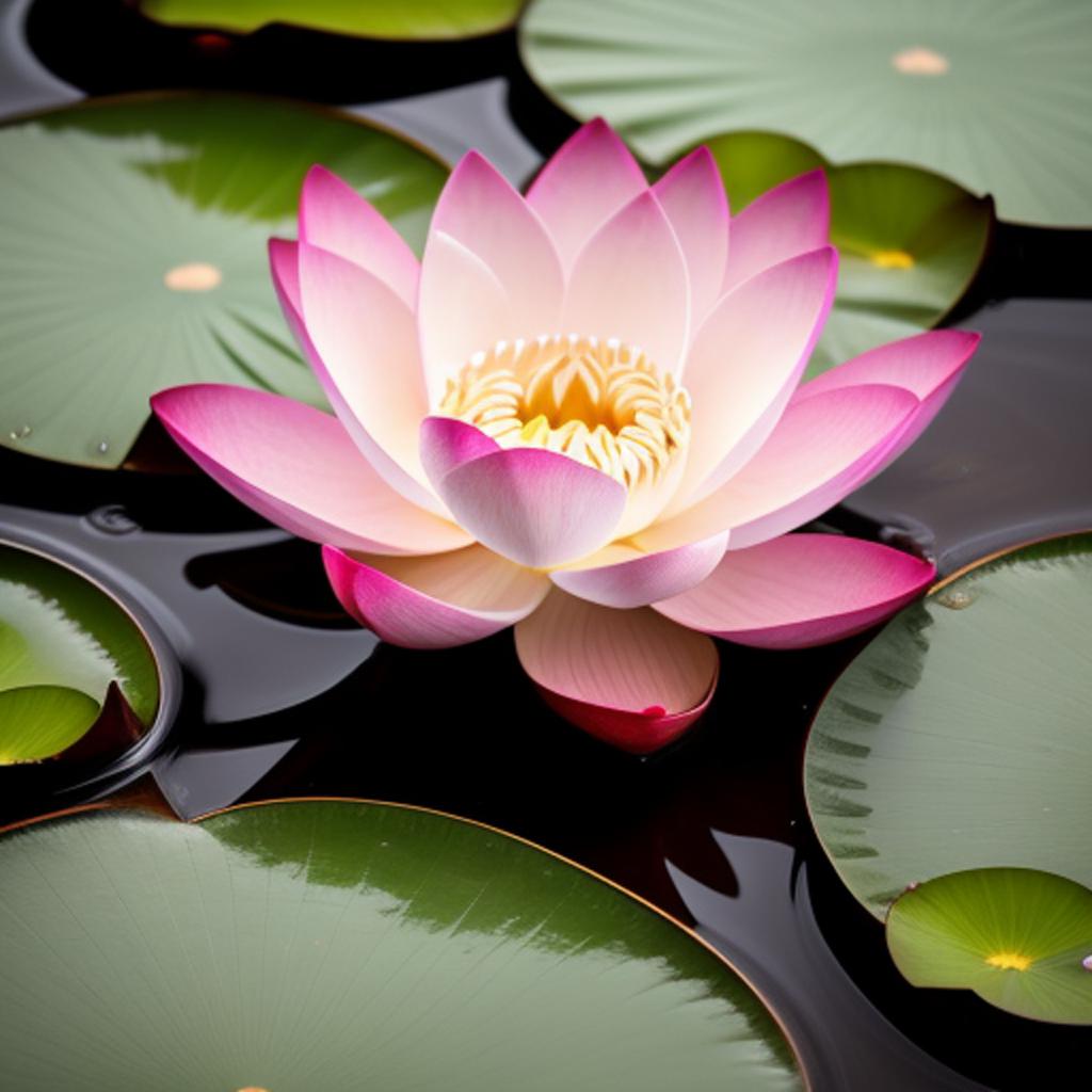 Lotus trending: serene lotus by @ai_generated