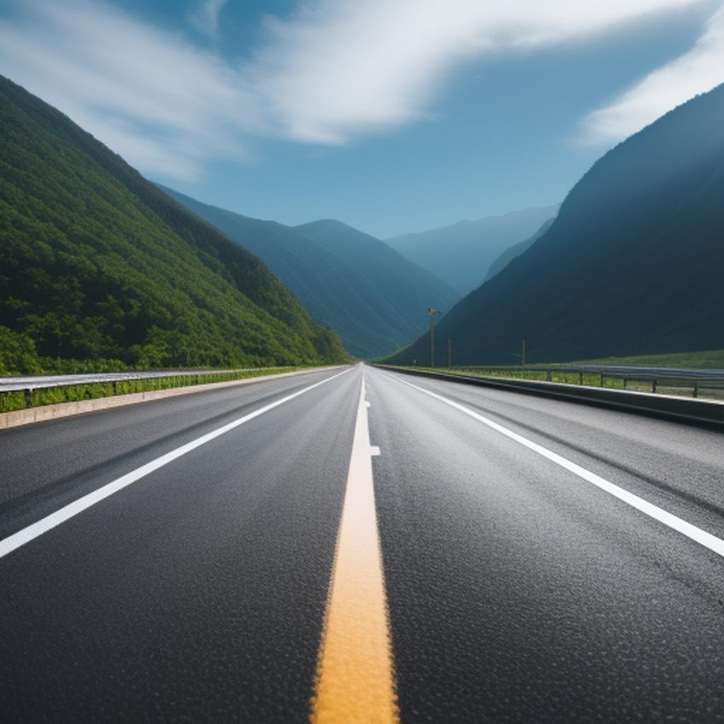 Background, clean road by by @ai_generated