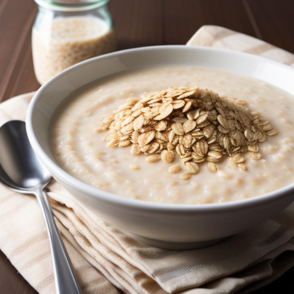 Bowl of oatmeal photo by @ai_generated