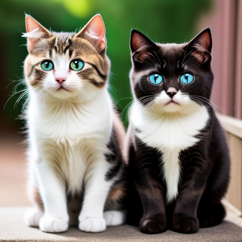 Dos gatos súper lindos by @ai_generated