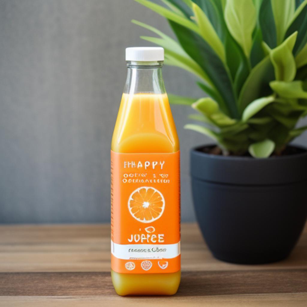 ¡naranja feliz! Jugo 100% by @ai_generated
